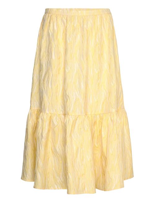 Stella Nova Jacquard Wave Midi Skirt Stella Nova Yellow