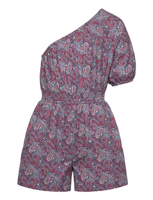 Mango Paisley-Print Asymmetrical Jumpsuit Mango Pink