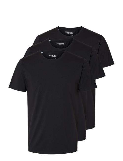 Selected Homme Slhroland Ss O-Neck Tee 3-Pack Noos Selected Homme Black