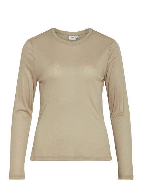 Vialexia O-Neck L/S Top - Noos Vila Khaki