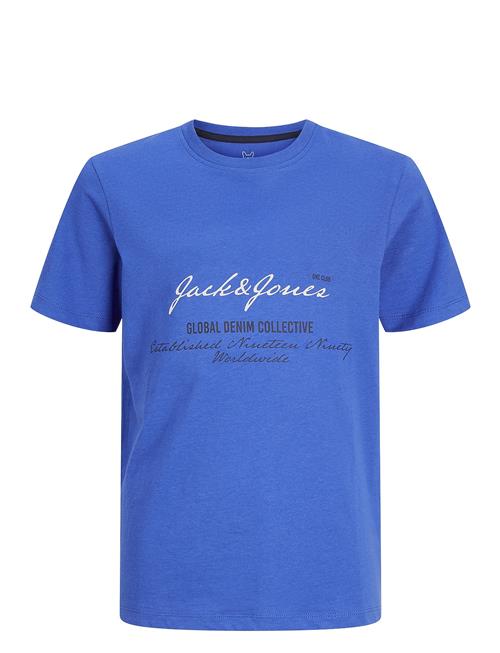 Jack & Jones Jjgreat B2S Logo Tee Ss Ln Jnr Jack & J S Blue