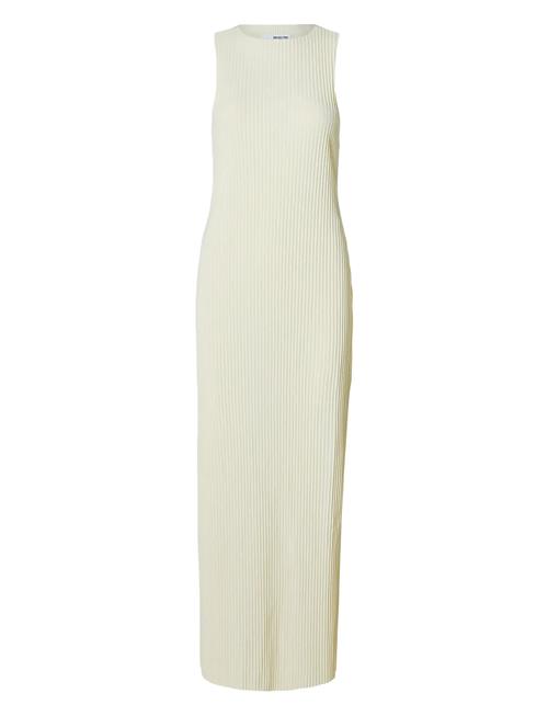 Slftenna Silla Sl Twist Ankle Dress Selected White
