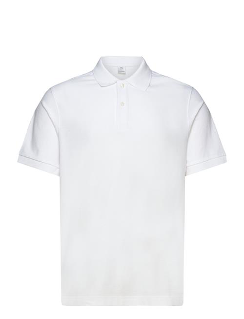 100 Cotton Pique Polo Shirt Mango White