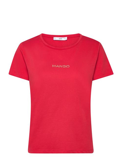 Logo Cotton T-Shirt Mango Red