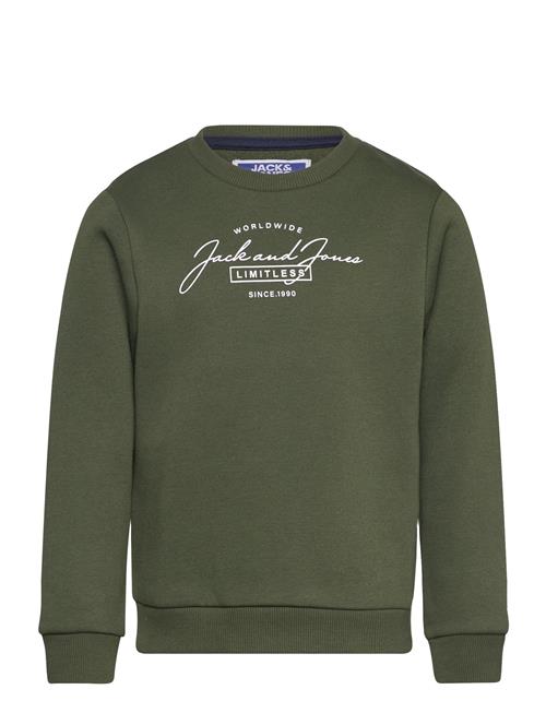 Se Jack & Jones Jjferris Sweat Crew Neck Mni Jack & J S Green ved Booztlet