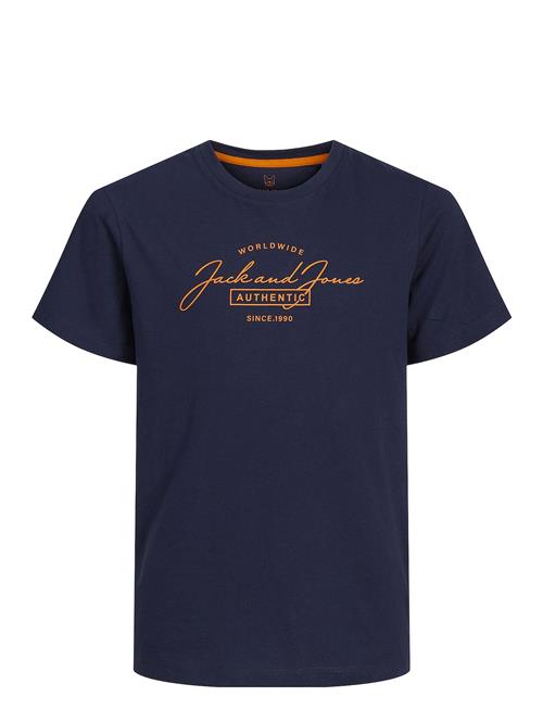 Se Jack & Jones Jjferris Tee Ss Crew Neck Jnr Jack & J S Navy ved Booztlet