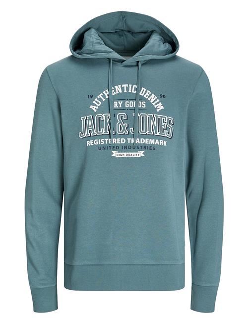 Se Jack & Jones Jjelogo Sweat Hood 2 Col 24/25 Noos Jack & J S Blue ved Booztlet