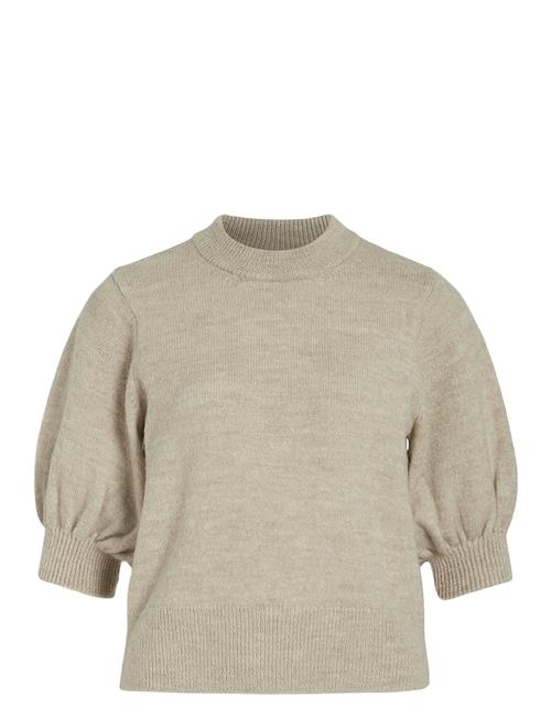 Vila Vibiola 3/4 Sleeve Knit Top #6 Vila Beige