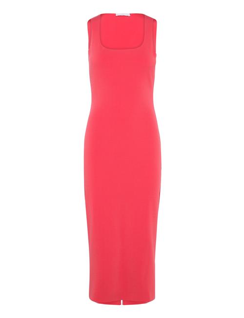 Se Mango Midi-Dress With Straps Mango Red ved Booztlet