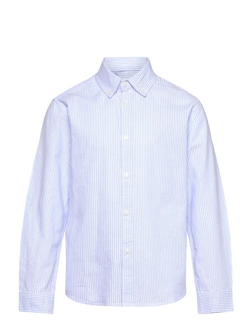 Striped Oxford Shirt Mango Blue