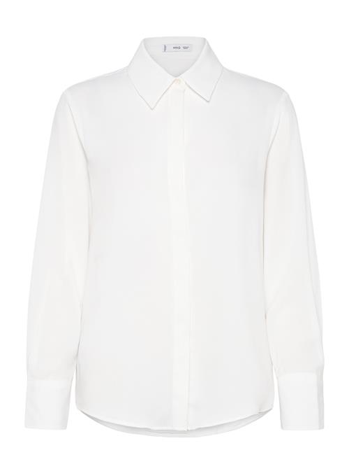 Mango Fluid Long-Sleeved Shirt Mango White