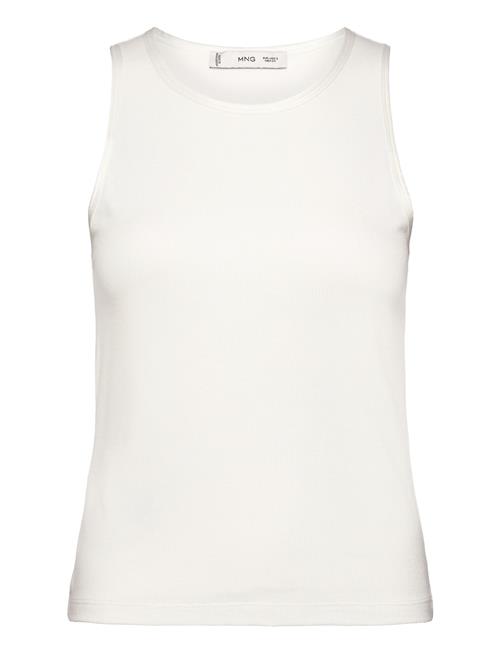 Top With Satin Details Mango White