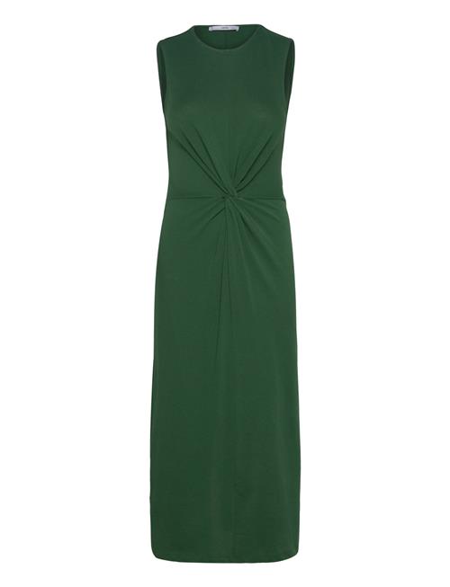 Mango Midi-Dress With Draped Detail Mango Green