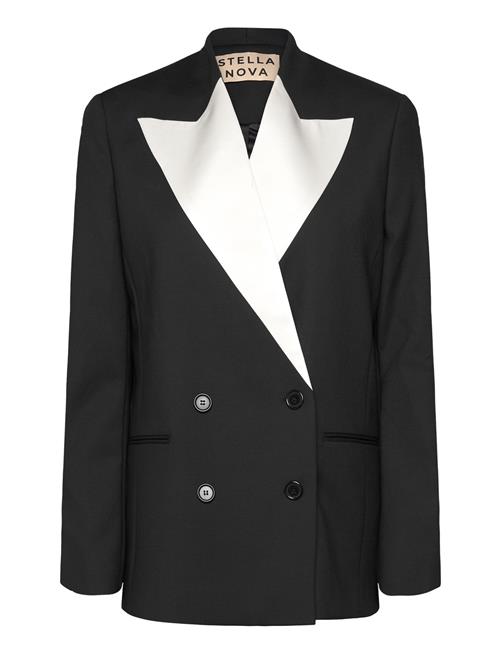 Stella Nova Blazer With Inserted Satin Lapel Stella Nova Black