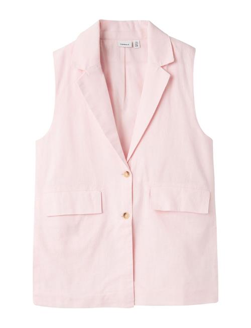 Nkffalinnen Waistcoat Name It Pink