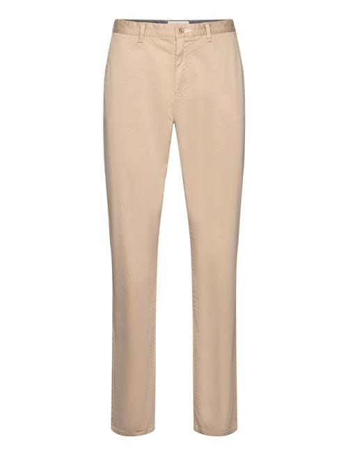 Se GANT Reg Fit Stretch Chino GANT Beige ved Booztlet