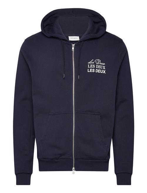 Les Deux Triple Zipper Hoodie Les Deux Navy