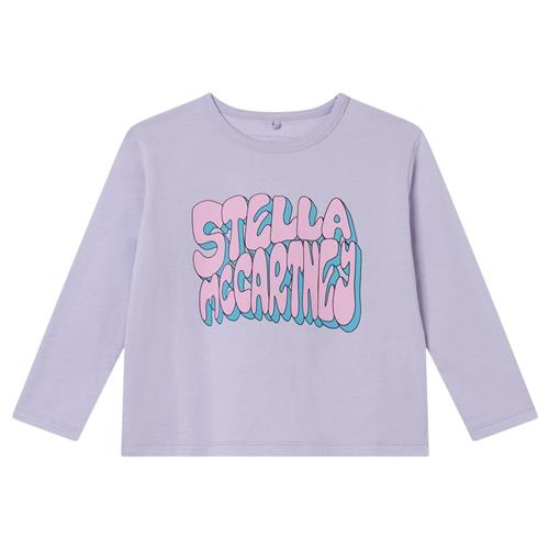 Stella McCartney Kids Logo Langærmet T-shirt Syrenfarvet | Lilla | 10 years