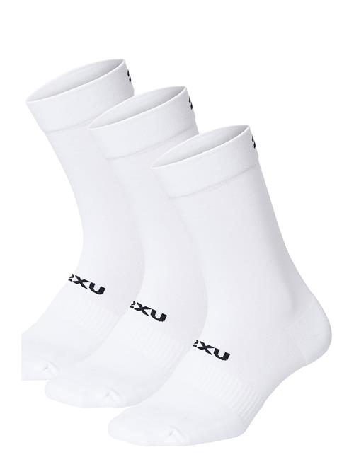 2XU Crew Socks 3 Pack 2XU White