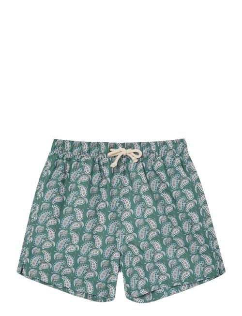 Pompeii Big Paisley Swim Trunks Pompeii Green