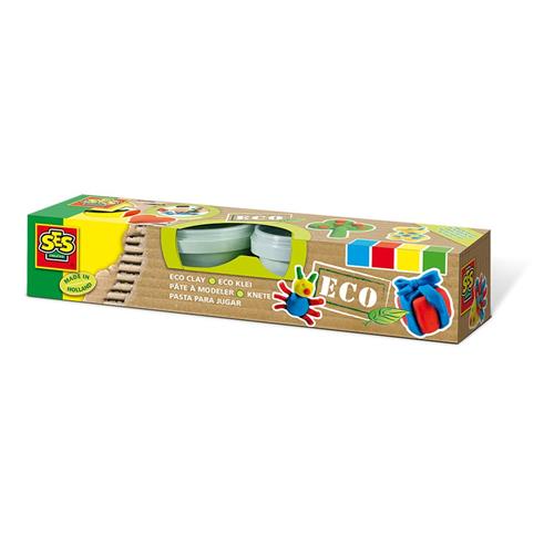 SES Creative ECO 4 x 90g Legedej | Brun | 2-6 years