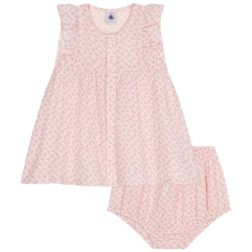 Se Petit Bateau Blomstret Kjole Lyserød | Lyserød | 18 months ved Babyshop