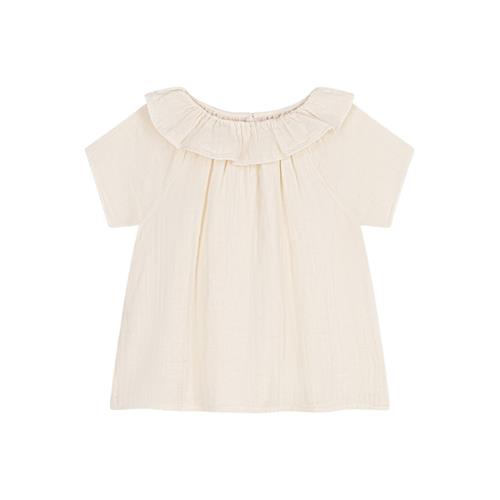 Se Petit Bateau Bluse Cremefarvet |  | 6 years ved Babyshop