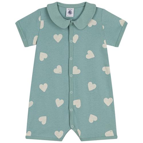 Se Petit Bateau Hjertemønstret Romper Grøn | Grønn | 24 months ved Babyshop