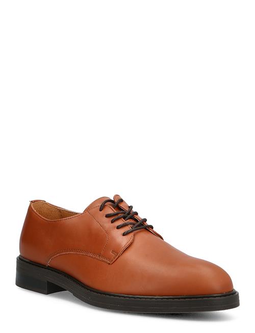 Selected Homme Slhblake Leather Derby Shoe Selected Homme Brown