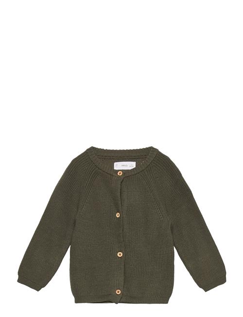 Se Mango Button Knit Cardigan Mango Khaki ved Booztlet