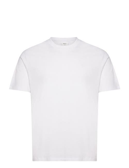 Mango Slim-Fit Mercerised T-Shirt Mango White