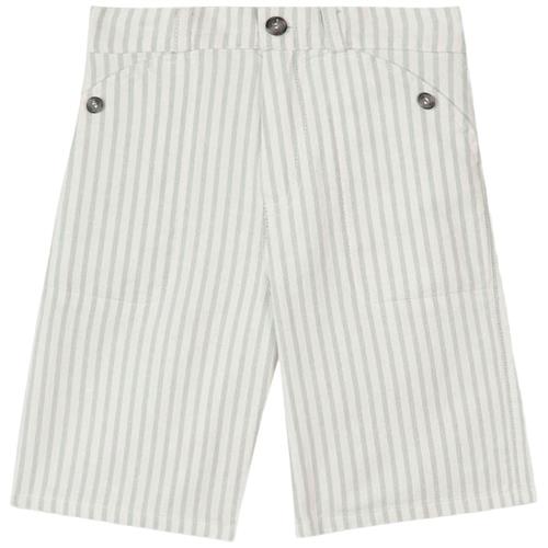 Se Tartine et Chocolat Stribet Shorts Grøn | Grønn | 10 years ved Babyshop