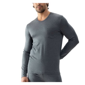 Se Mey Jefferson Long Sleeves Gråmelerad modal Large Herre ved Timarco