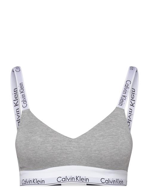 Se Calvin Klein Lght Lined Bralette Calvin Klein Grey ved Booztlet