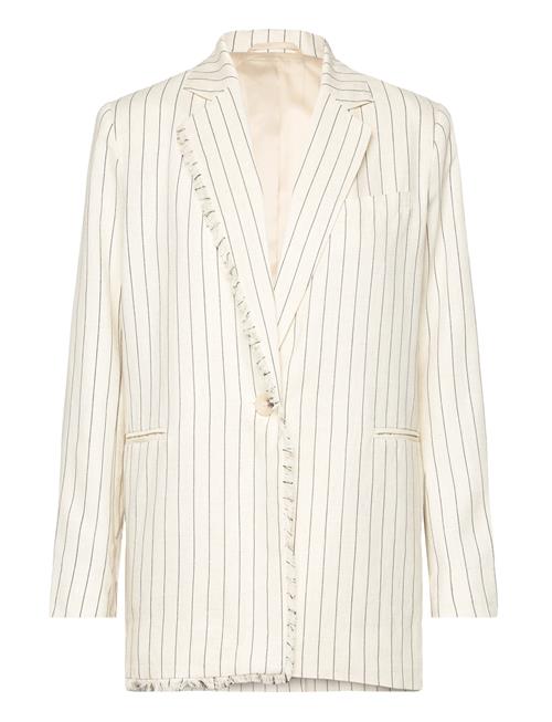 Ariana Tailored Fringe Blazer Malina Cream