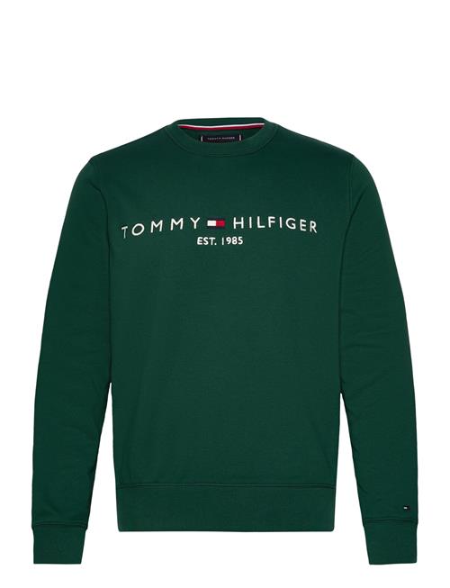 Se Tommy Hilfiger Tommy Logo Sweatshirt Tommy Hilfiger Green ved Booztlet