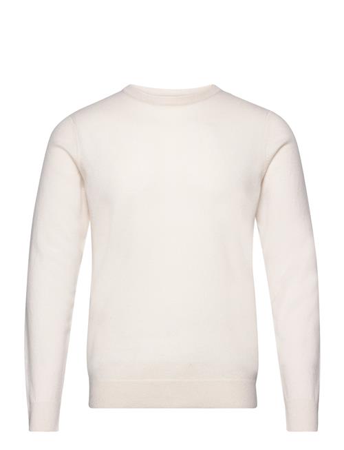 Se Davida Cashmere Man O-Neck Plain Davida Cashmere White ved Booztlet