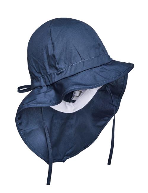 Se Melton Poplin Hat - Neck Shade Melton Blue ved Booztlet