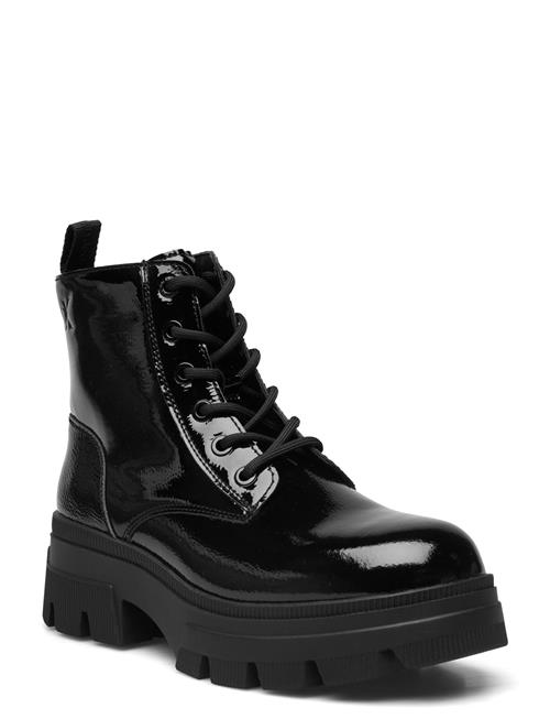 Se Calvin Klein Chunky Combat Laceup Boot Wn Calvin Klein Black ved Booztlet