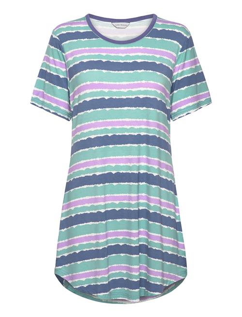 Lady Avenue Bamboo Short-Sleeve Nightdress Lady Avenue Blue