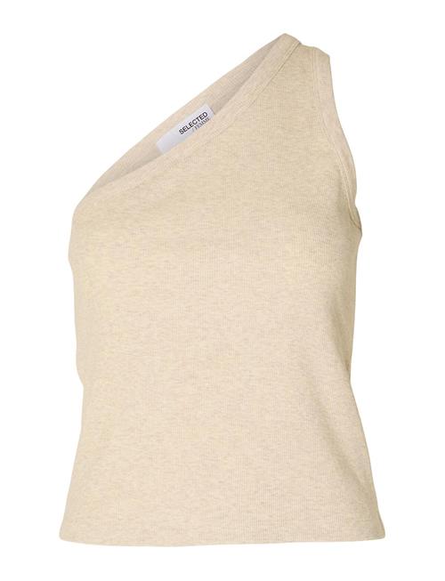 Se Selected Femme Slfanna Shoulder Top Selected Femme Beige ved Booztlet