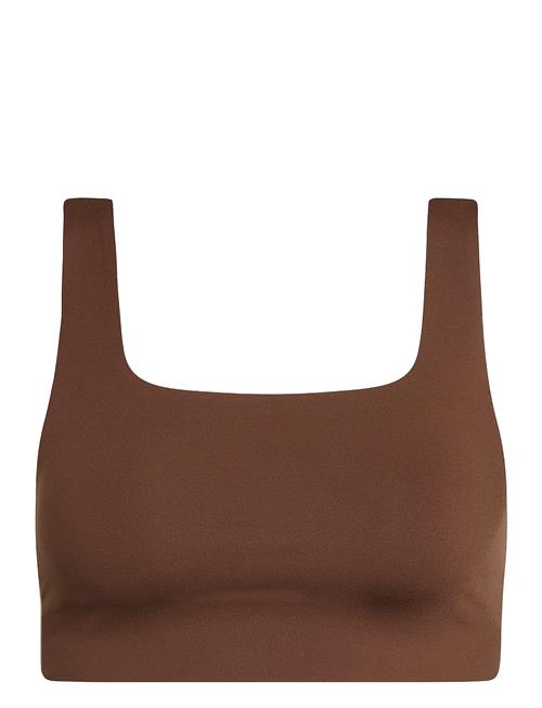 Girlfriend Collective Tommy Bra, Square-Neck Girlfriend Collective Brown