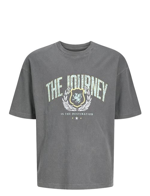 Jack & Jones Jorcharge Washed Tee Ss Ln Styd Jnr Jack & J S Grey