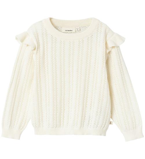 Se Lil Atelier Lil Atelier Bluse - Strik - NmfNina - Coconut Milk ved KidsWorld