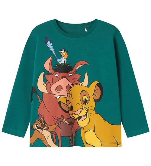 Se Name It Bluse - NmmJoost - Lionking - Antique Green ved KidsWorld