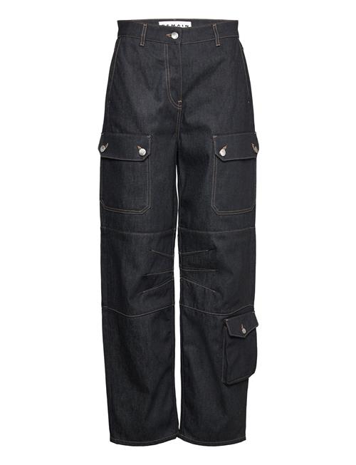 REMAIN Birger Christensen Raw Denim Cargo Pants REMAIN Birger Christensen Black