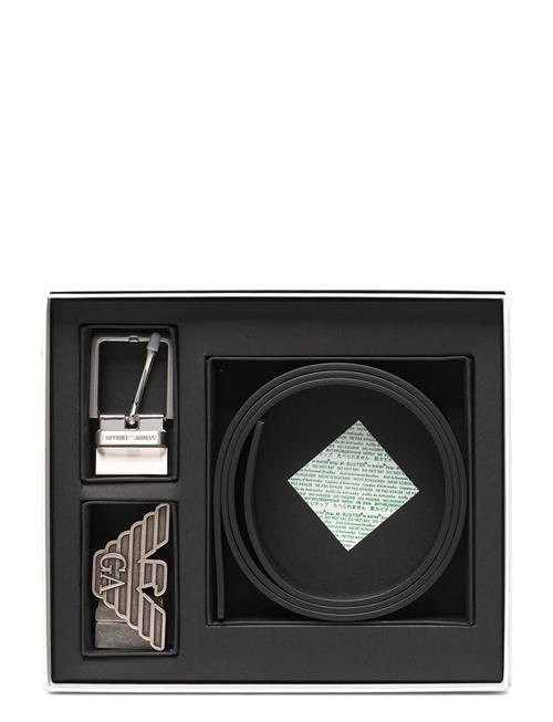 Se Emporio Armani Belt Set Emporio Armani Black ved Booztlet