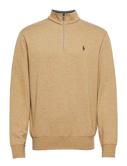 Polo Ralph Lauren Luxury Jersey Quarter-Zip Pullover Polo Ralph Lauren Beige