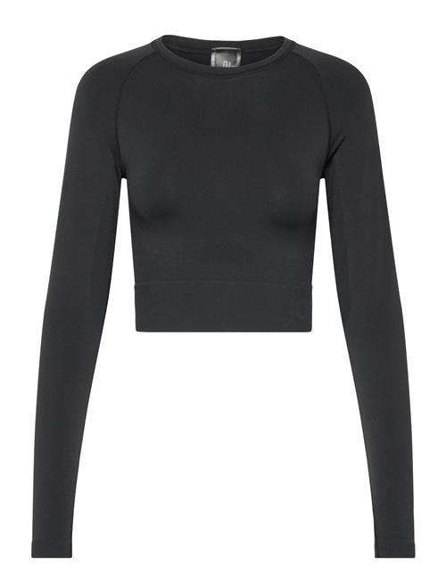 Se Johaug Sculpt Seamless Crop Long Sleeve Johaug Black ved Booztlet