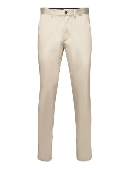 Se Calvin Klein Sateen Stretch Slim Chino Calvin Klein Beige ved Booztlet